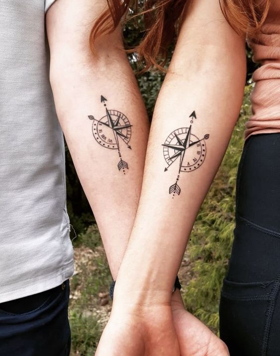 Unique Matching Sister Tattoos For 2