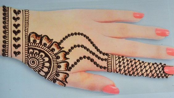 Easy Arabic Mehndi Design Back Hand