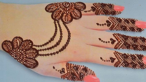 Easy Arabic Mehndi Design Back Hand