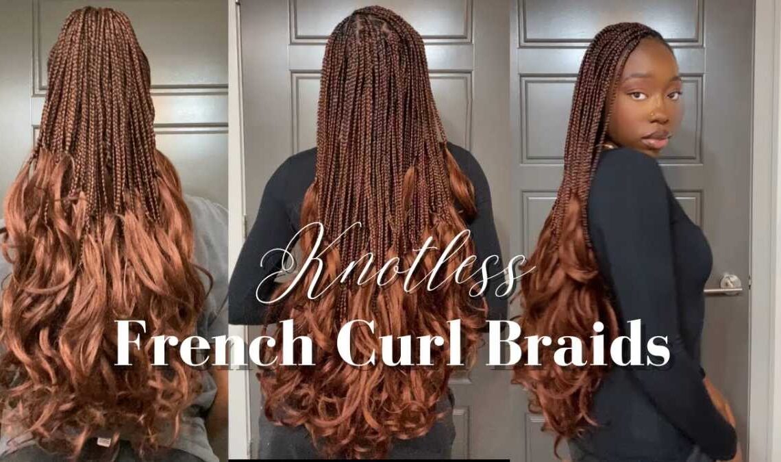 braids with curls at the end