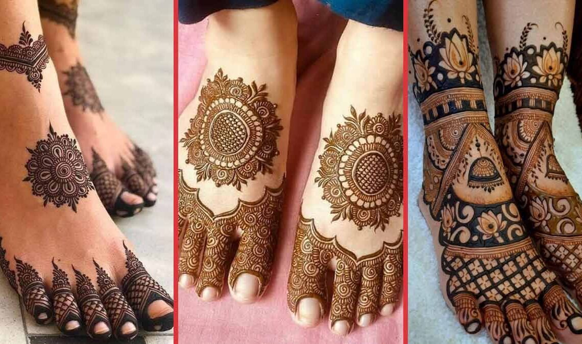 Bridal Mehndi Designs for Legs